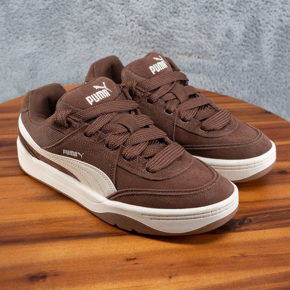 PUMA Park Lifestyle Sk8 Lace Up Men 8.5 Chestnut Brown Sneakers Casual 40070806